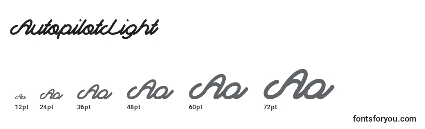 AutopilotLight Font Sizes
