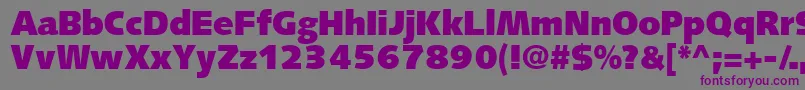 FacileblacksskBold Font – Purple Fonts on Gray Background