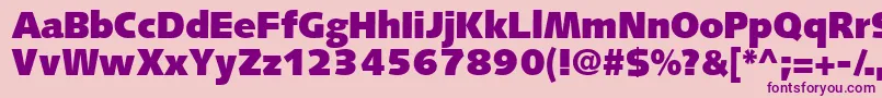 FacileblacksskBold Font – Purple Fonts on Pink Background