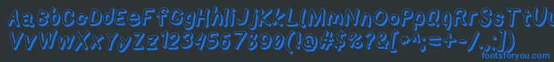 Applestormshdxbdita Font – Blue Fonts on Black Background