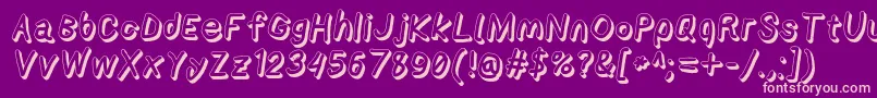 Applestormshdxbdita Font – Pink Fonts on Purple Background