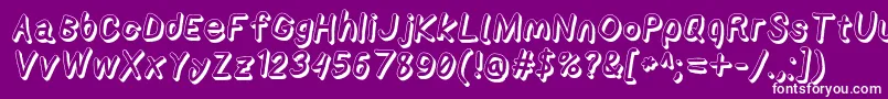 Applestormshdxbdita Font – White Fonts on Purple Background