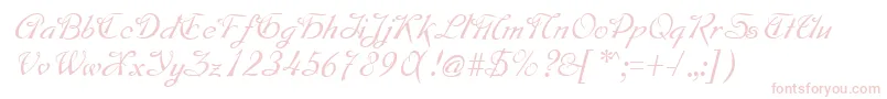 MontagueRegular Font – Pink Fonts on White Background