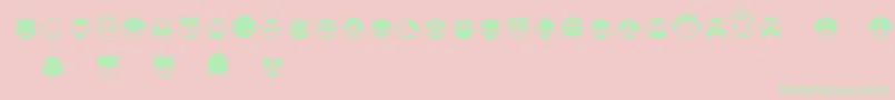 Linotypespaceballs Font – Green Fonts on Pink Background