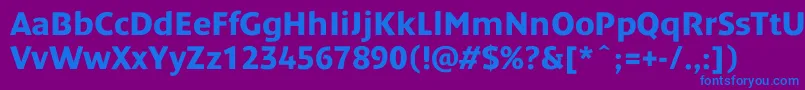fuente DendanewcBold – Fuentes Azules Sobre Fondo Morado