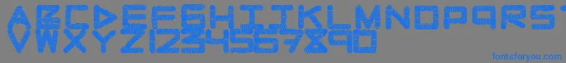 Naughtypipe Font – Blue Fonts on Gray Background