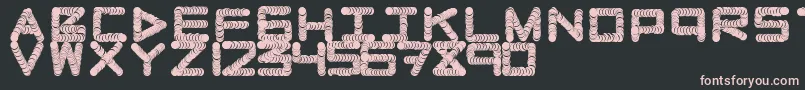 Naughtypipe Font – Pink Fonts on Black Background