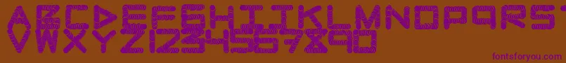 Naughtypipe Font – Purple Fonts on Brown Background