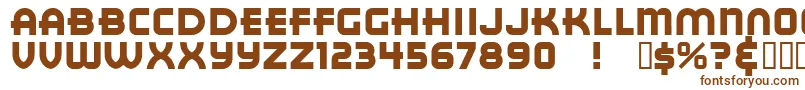 Шрифт RedCircle – коричневые шрифты на белом фоне
