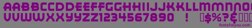 フォントRedCircle – 紫色のフォント、灰色の背景