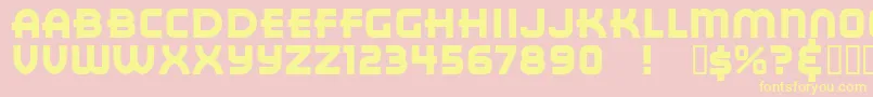 RedCircle Font – Yellow Fonts on Pink Background