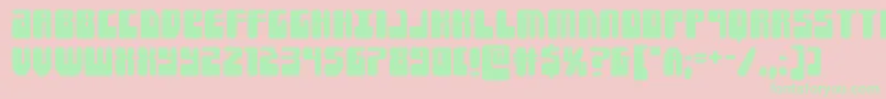 Forcemajeure Font – Green Fonts on Pink Background