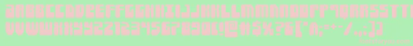 Forcemajeure Font – Pink Fonts on Green Background