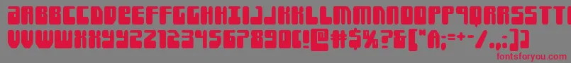 Forcemajeure Font – Red Fonts on Gray Background