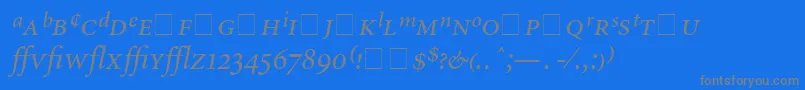 fuente AtlantixProSsiItalic – Fuentes Grises Sobre Fondo Azul