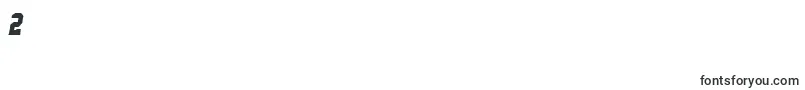 SfIronsidesBoldItalic-Schriftart – Schriften für die Ziffer 2