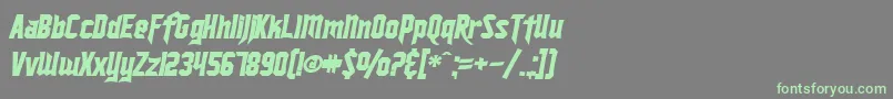 More about SfIronsidesBoldItalic Font SfIronsidesBoldItalic Font – Green Fonts on Gray Background