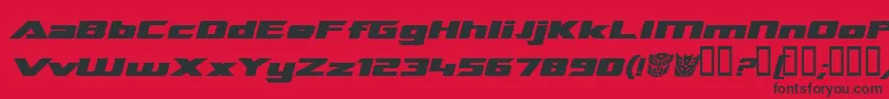 Tranrebi Font – Black Fonts on Red Background