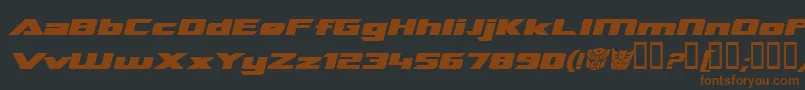 Tranrebi Font – Brown Fonts on Black Background
