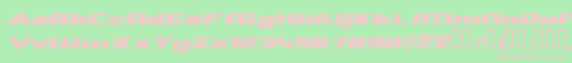 Tranrebi Font – Pink Fonts on Green Background