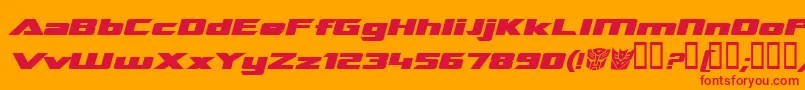 Tranrebi Font – Red Fonts on Orange Background