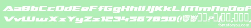 Tranrebi Font – White Fonts on Green Background
