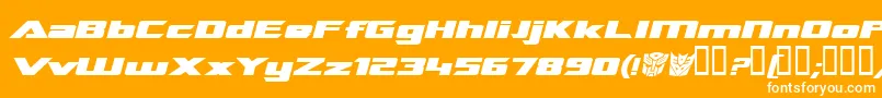 Tranrebi Font – White Fonts on Orange Background