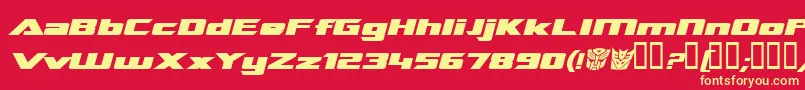 Tranrebi Font – Yellow Fonts on Red Background