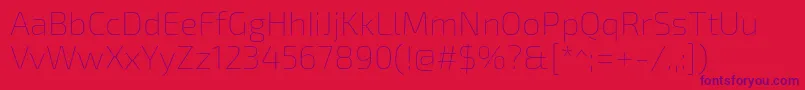 Exo2.0Thin Font – Purple Fonts on Red Background