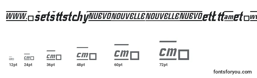 CasestudynooneLtHeavyItalicAlternate Font Sizes