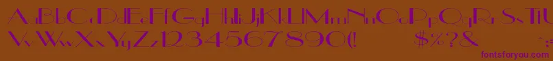 UppeaEx Font – Purple Fonts on Brown Background