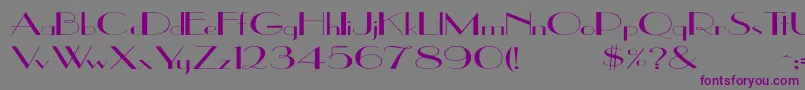 UppeaEx Font – Purple Fonts on Gray Background