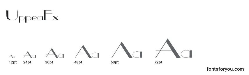 UppeaEx Font Sizes