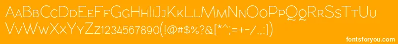 Rawengulkpcs Font – White Fonts on Orange Background