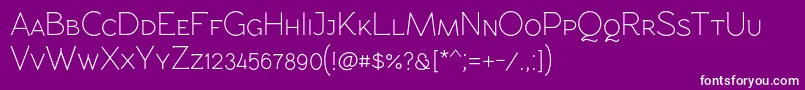 Rawengulkpcs Font – White Fonts on Purple Background