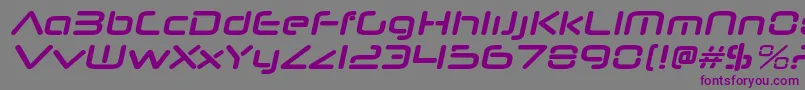 NeuropolnovargBolditalic Font – Purple Fonts on Gray Background