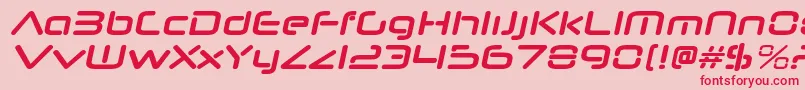 NeuropolnovargBolditalic Font – Red Fonts on Pink Background