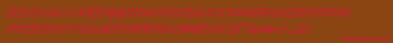 Kartoonsi Font – Red Fonts on Brown Background