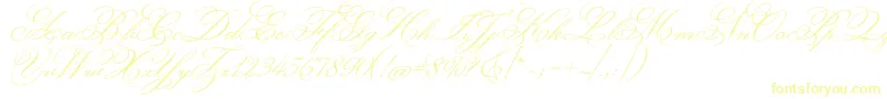 MonsieurladoulaiseRegular-Schriftart – Gelbe Schriften