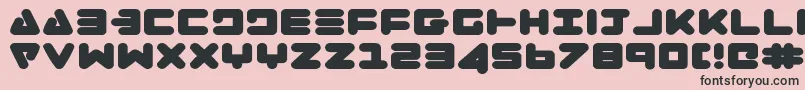 ZealotExpanded Font – Black Fonts on Pink Background