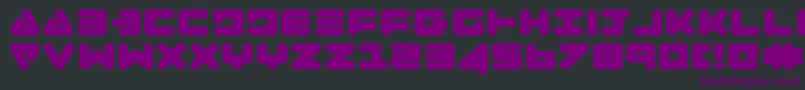 ZealotExpanded Font – Purple Fonts on Black Background