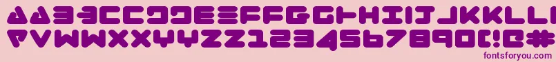 ZealotExpanded Font – Purple Fonts on Pink Background