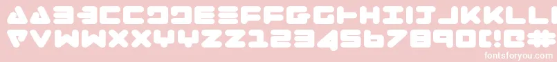 ZealotExpanded Font – White Fonts on Pink Background