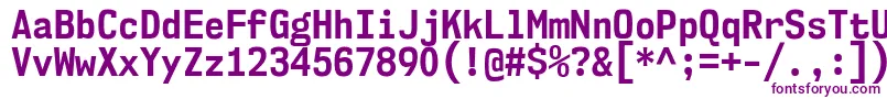Nk57MonospaceScBd-fontti – violetit fontit