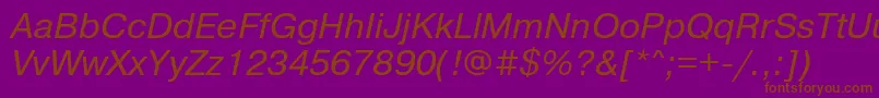 Lisätietoja PragmaticaattItalic-fontista PragmaticaattItalic-fontti – ruskeat fontit violetilla taustalla