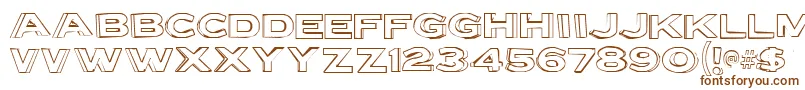 Шрифт Lettersetb – коричневые шрифты на белом фоне