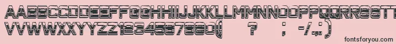 ClosenessOutlineGradient Font – Black Fonts on Pink Background