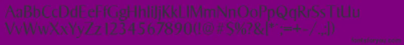 SigvarserialLightRegular Font – Black Fonts on Purple Background