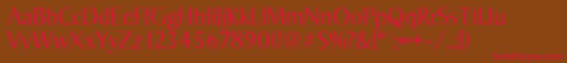 SigvarserialLightRegular Font – Red Fonts on Brown Background