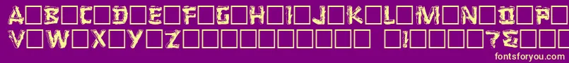 LoggerPlain.001.001 Font – Yellow Fonts on Purple Background